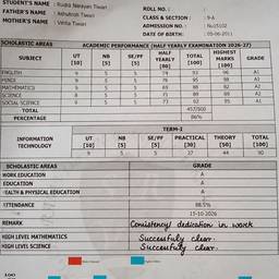 After - Report Card Marks Edit