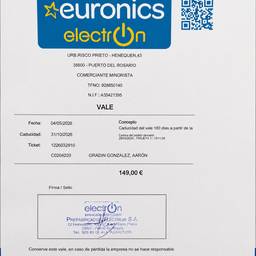 After - Clean Straightened Receipt Scan