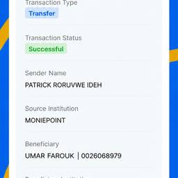 Edit Bank Receipt Name
