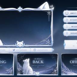 Snow Fox Twitch Overlay