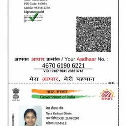 Aadhaar Card Year Edit