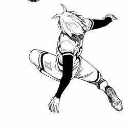 Anime Soccer Player Art