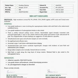 Medical Report Cleanup