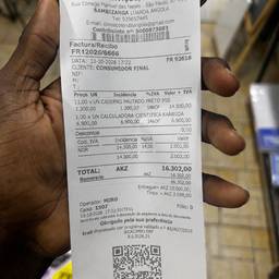 Edited Store Receipt