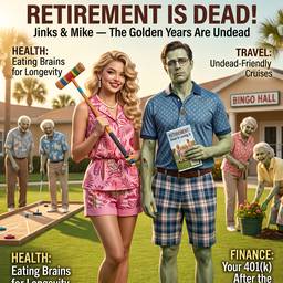 Zombie Living Magazine Cover