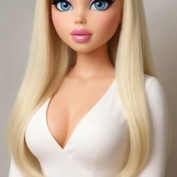 Antes - Boneca Loira Com Charuto