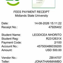 Receipt Amount Editor