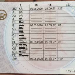 Driving Licence Date Change