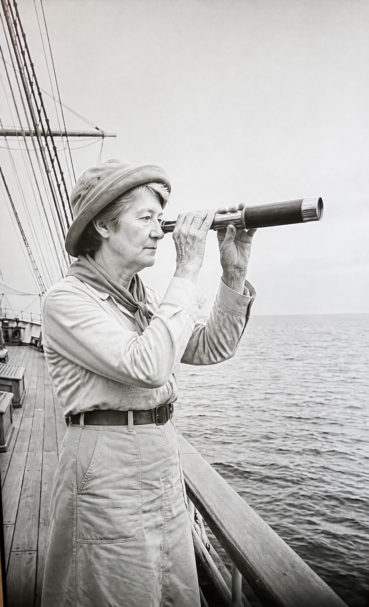 Vintage Telescope Portrait | ImageGPT