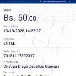 Avant - Modification de la date sur un reçu bancaire