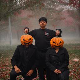 After - Foggy Autumn Pumpkin Portrait