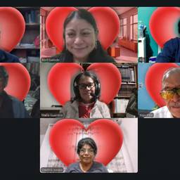 Heart Overlay Video Call