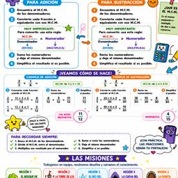 After - Vibrant Fractions Educational Poster