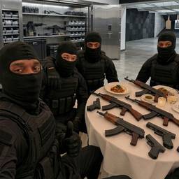 Before - Tactical Squad Dinner Table