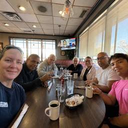 Six Friends At Dinner