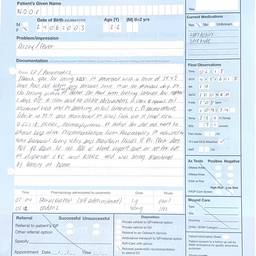 Before - Medical Form Date Edit