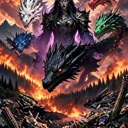 Dark Queen Fantasy Scene
