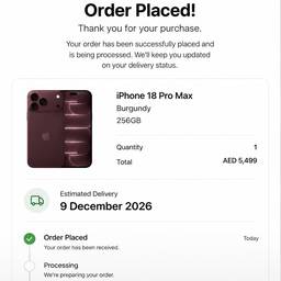Order Date Screenshot Edit