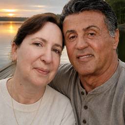 Sunset Couple Close-Up