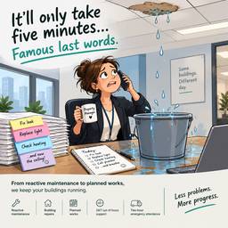 Before - Logo Added to Office Cartoon