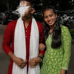 Two People Merged Photo