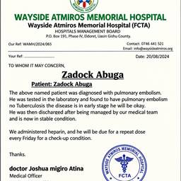 Medical Letter Text Edit