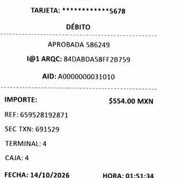 Después - Editar importe y fecha del recibo