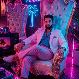 80s Synthwave Photo Edit