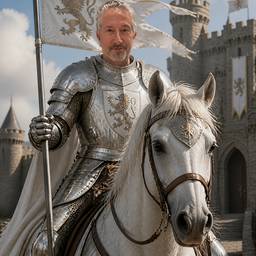 After - White Knight Portrait