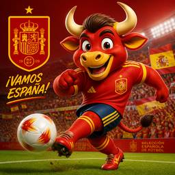Spain Football Bull Mascot