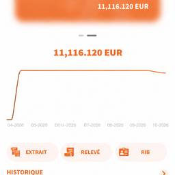 Après - Capture d'écran modifiable du solde bancaire