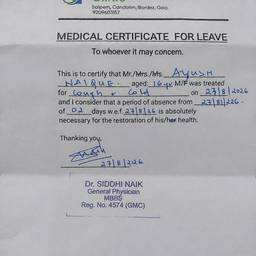 Medical Certificate Date Edit