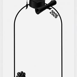 Black Graduation Frame