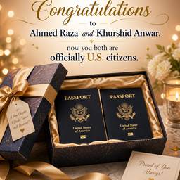 US Citizenship Congrats Card