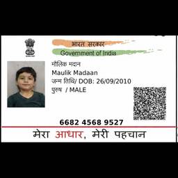 After - Aadhaar Card Year Edit