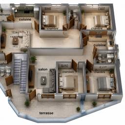 After - 3D Floor Plan Render