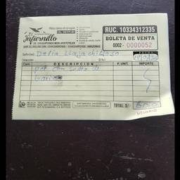 Before - Erase Handwriting from Receipt